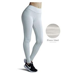 Leggings Fleece Lined White XS